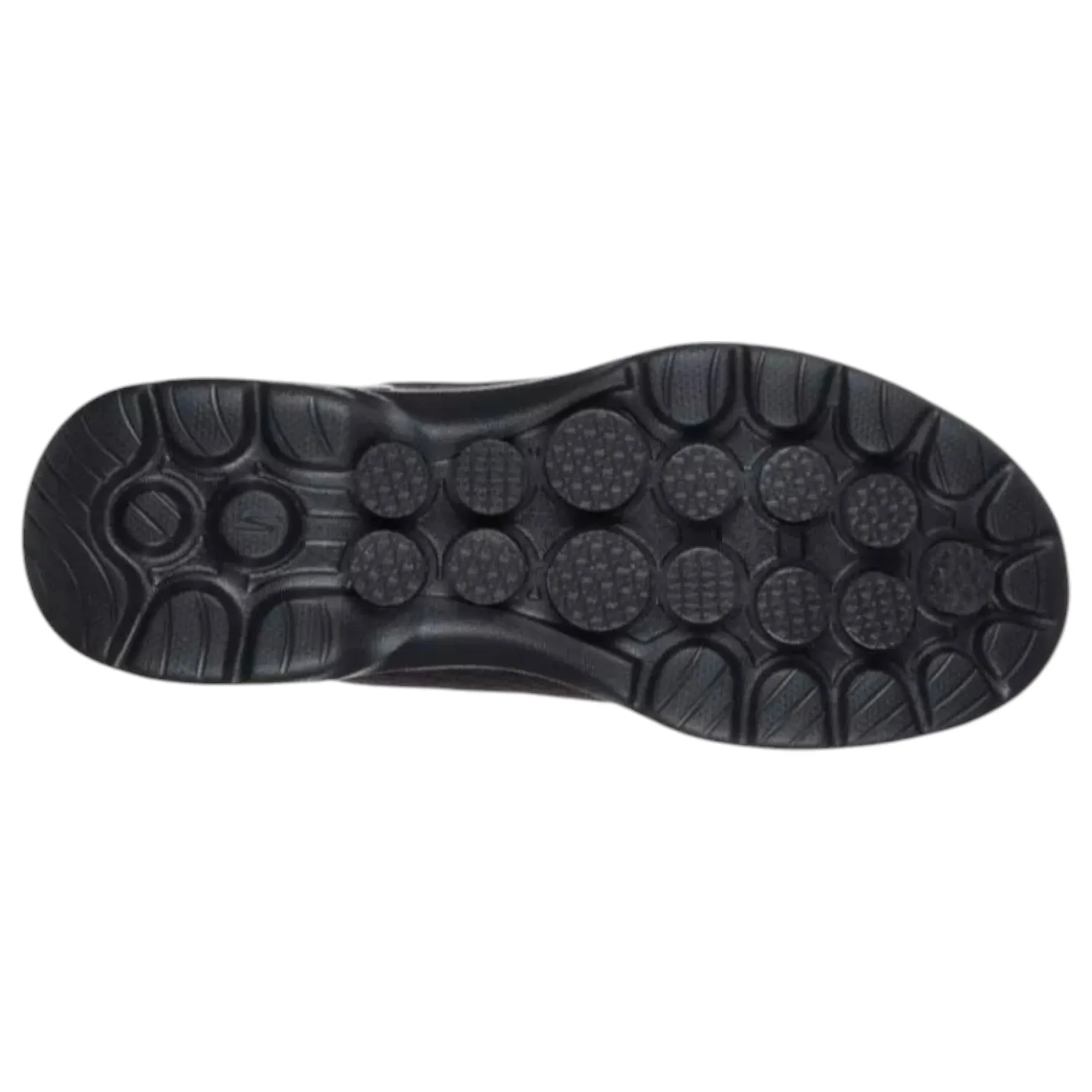 Womens Skechers Go Walk 6 - Iconic Vision Wide Fit Black/Black Walking Shoes